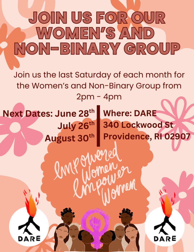 join us for our women’s and non binary group